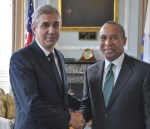 Massachusetts Governor Deval Patrick and Portuguese Ambassador Nuno Britto